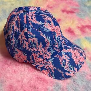 Lilly Pulitzer run around hat in Swim on Over Print
